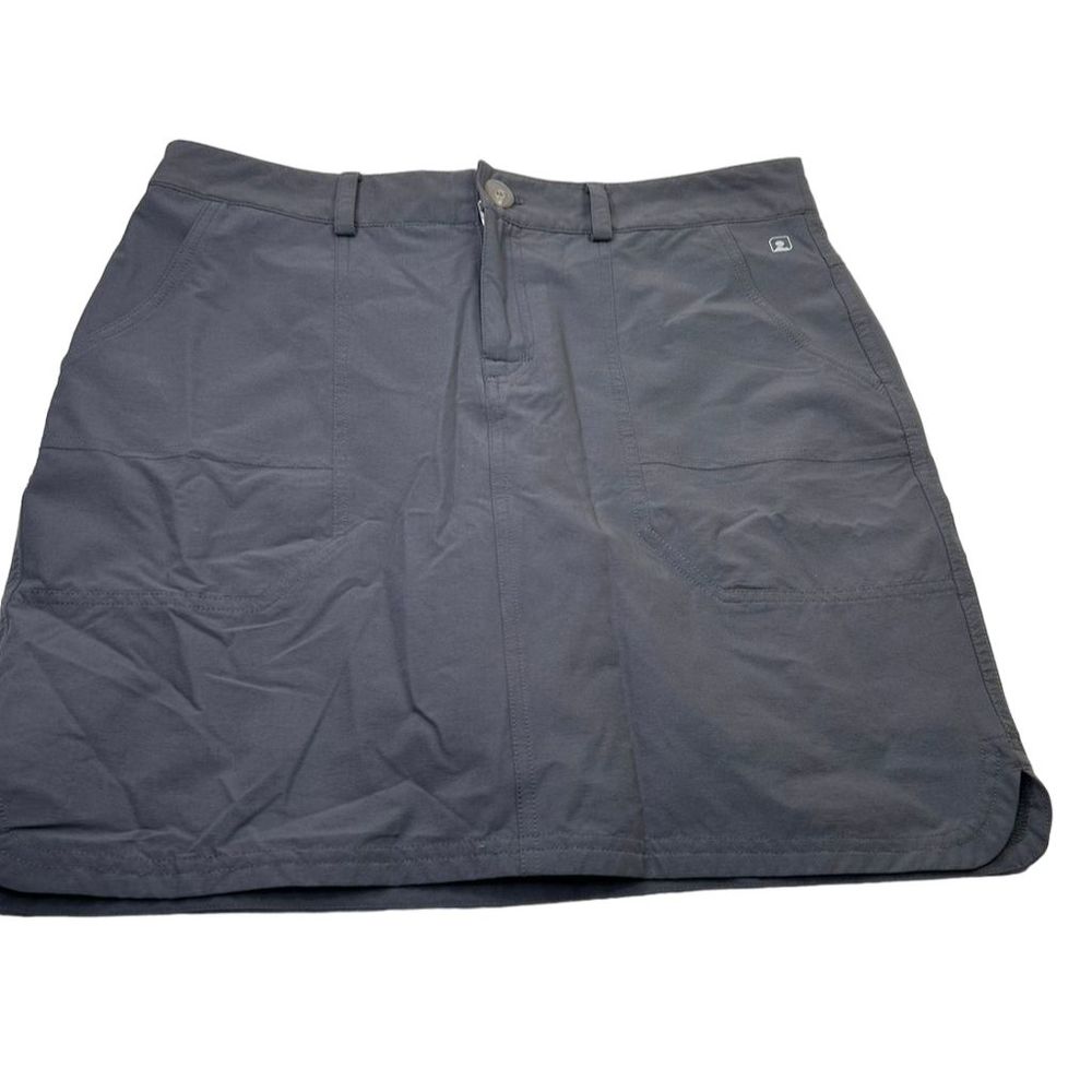 Eastern Mountain Sports Women's Outdoor A-Line Skort Black Size 8 Charcoal Gray